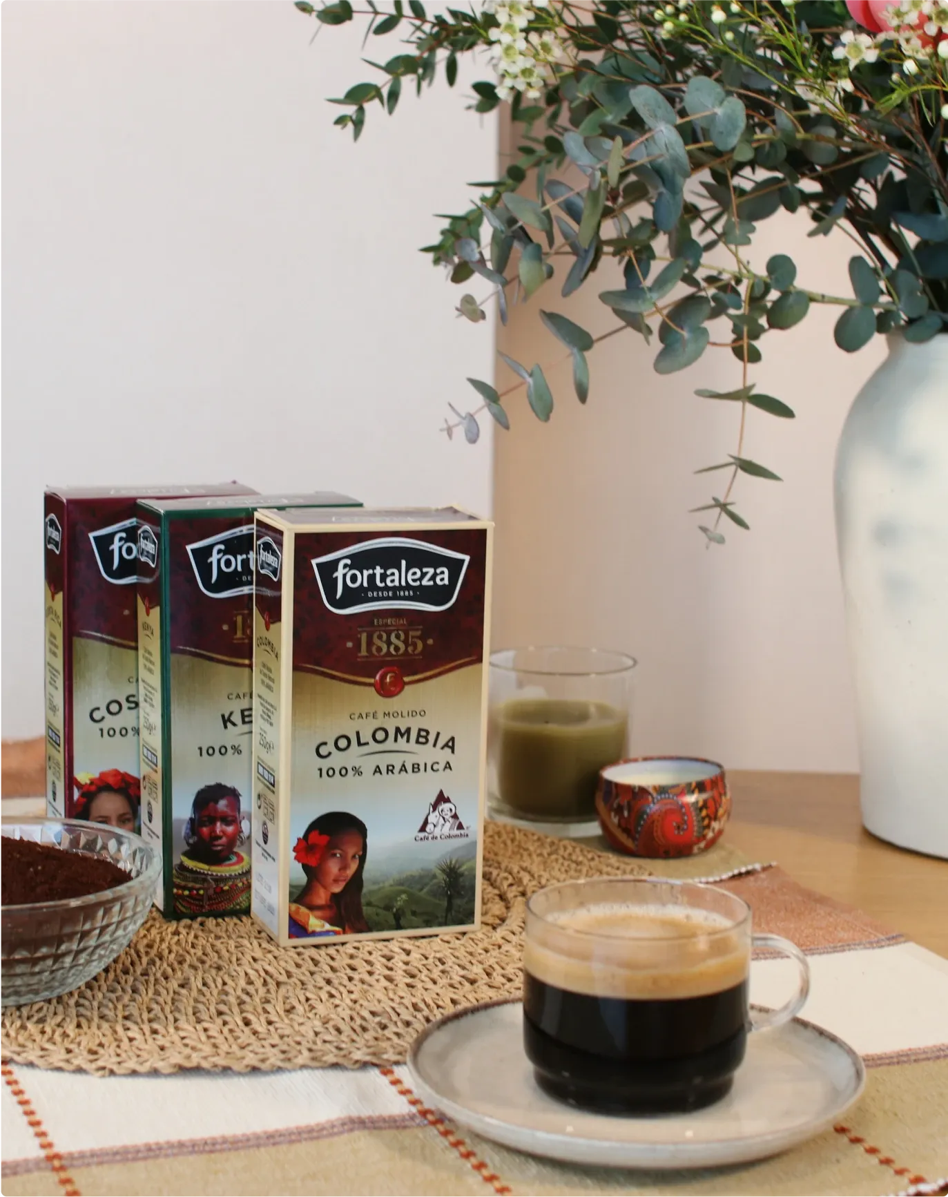 Café Fortaleza paquetes y taza