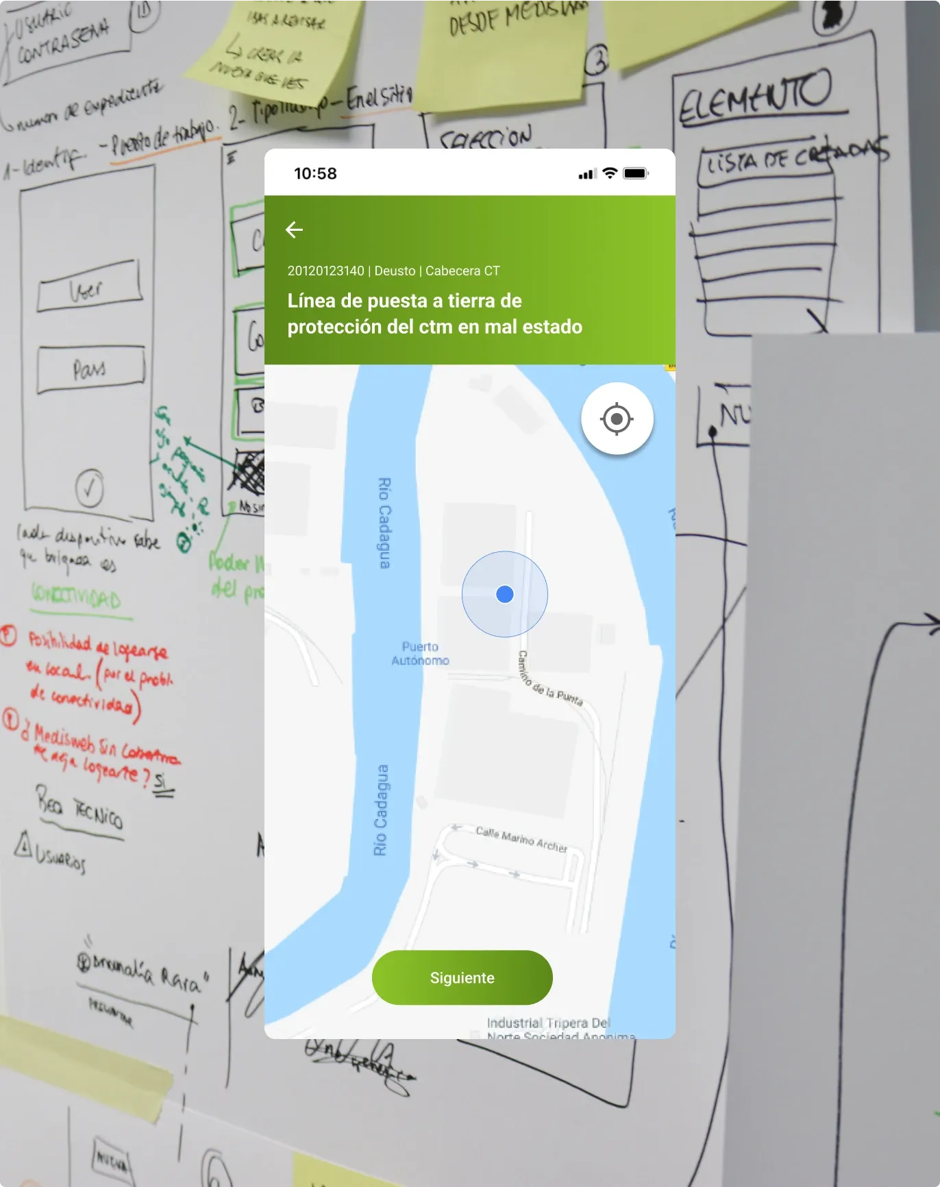 Mapa de la app