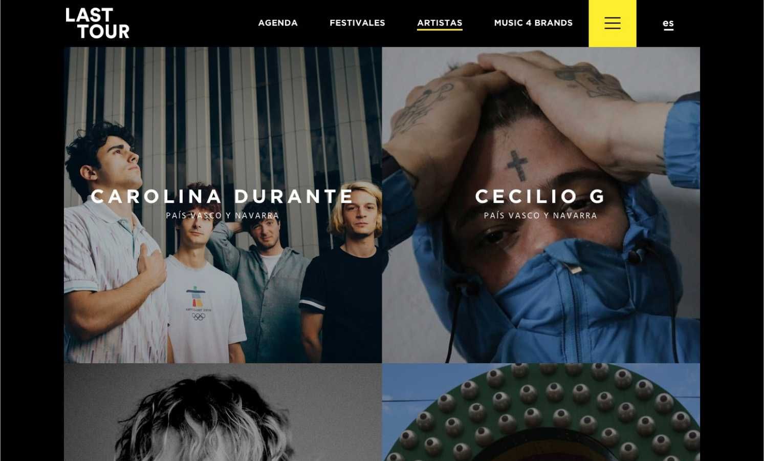 Last Tour web artistas